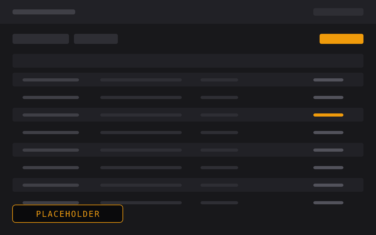 Placeholder: a marketing site layout